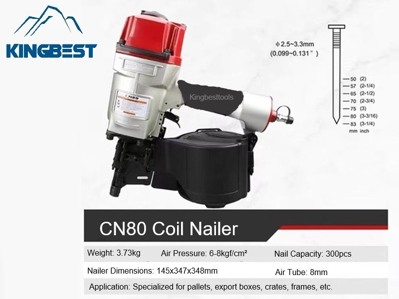 Promotion! Pneumatic Coil Nail Gun Industrial Pneumatic Tools Export Crates Packing Tools Free shipping A01/A02