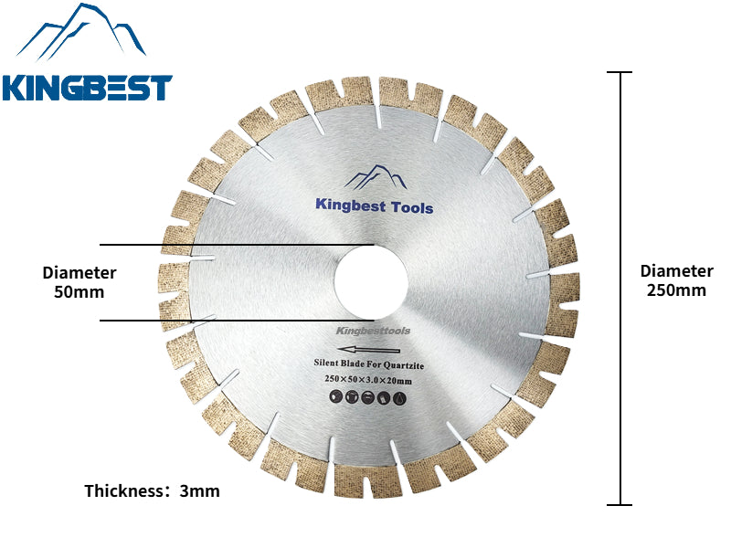 Quartzite Saw Blades  Silent Blades for Quartzite Stone 350mm 300mm 250mm