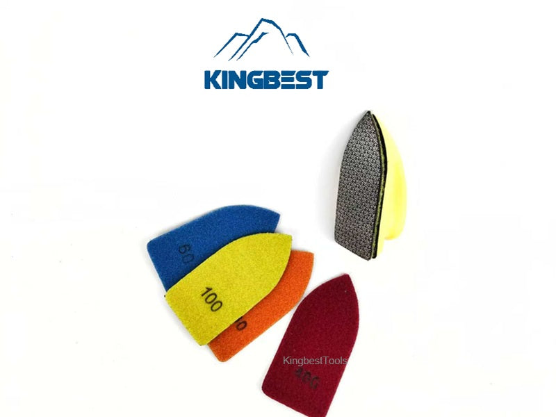 وسادات تلميع الماس المطلية كهربائيًا بمقبض - مقبض مجاني