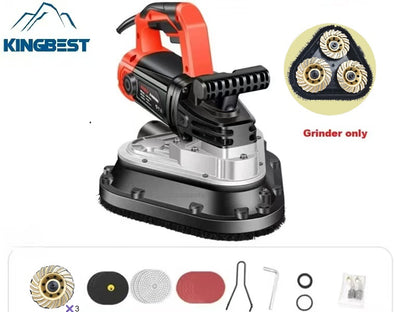 Promotion! 3-Head Floor Grinder Concrete Cement Floor Grinder Terrazzo Grinding polisher Six-Speed Dust-free Machine for Floor Renovation Grinder Free Shipping