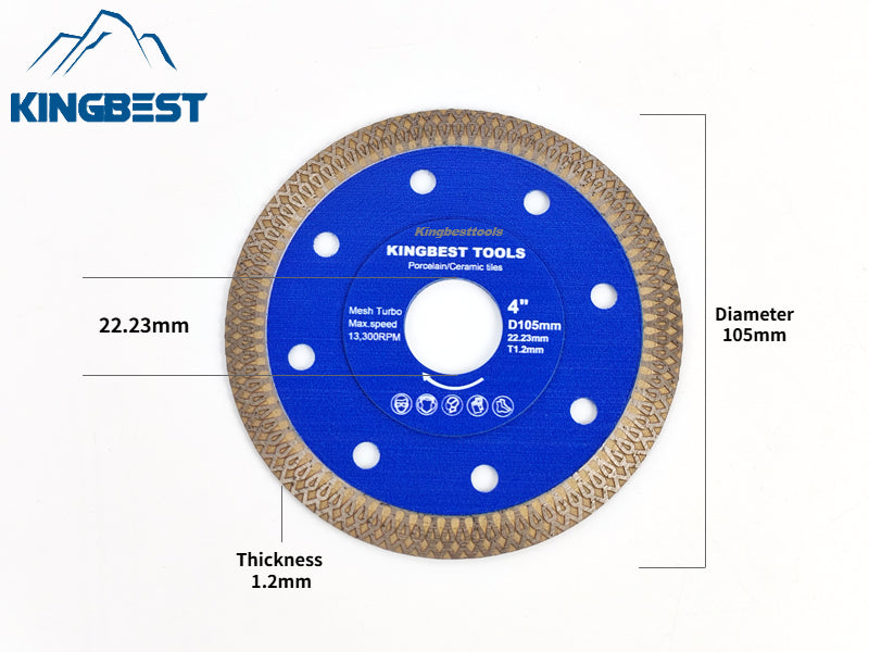 Blue Sharp Diamond Saw Blades With Central Hole 22.23mm