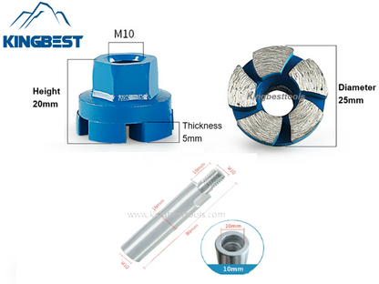 Diamond Flat Grinding Head Granite Stone Cobblestone Flower Pot Bottom Cleaning Grinding Disc Angle Grinder Small Grinding Disc