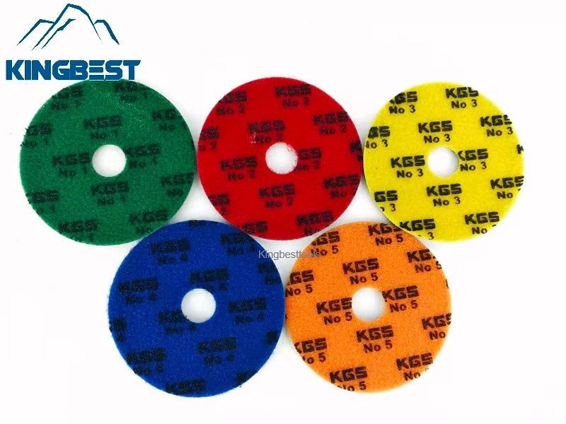 125mm 5 inch KGS Polishing Pads Wet Polishing Pads Stone Abrasive Diamond Discs Marble Pads Quartzite Pads