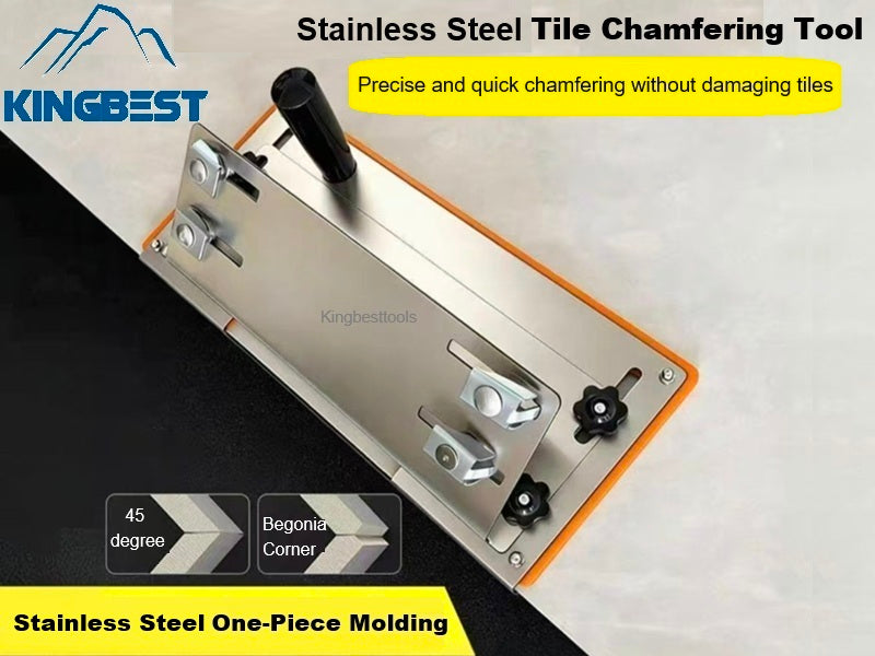 45 Degrees Plate Beveling Bracket Chamfering Bracket Stainless Steel One Piece Molding Tile Tools Multifunctional Plate Free Shipping