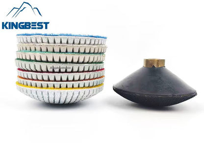 Curved Polishing Pads Wet Pads Grinding Pads with Curved Backer 4 inch 100mm