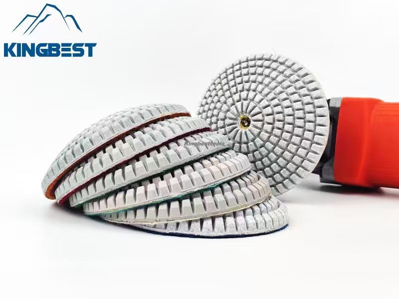 Curved Polishing Pads Wet Pads Grinding Pads with Curved Backer 4 inch 100mm