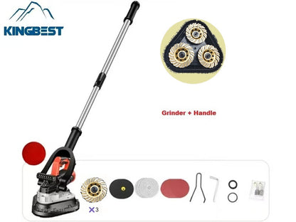 Promotion! 3-Head Floor Grinder Concrete Cement Floor Grinder Terrazzo Grinding polisher Six-Speed Dust-free Machine for Floor Renovation Grinder Free Shipping