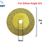 Elbow Grinder Cutting Discs Mini Seam Discs Golden Mini Cutting Blade For Elbow Grinder 40mm/6mm
