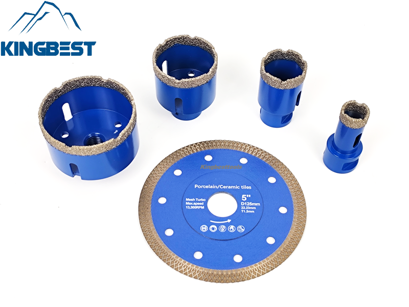 Diamond Bits For Tiles and Marble Set 4+1 ~Free Shipping to US Mainland Only A01