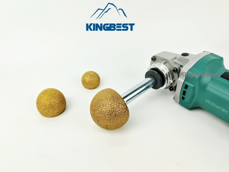 Diamond Vacuum Brazed Round Grinding Head Abrasive Tools For Stones Hemisphere Heads 30mm/40mm/50mm