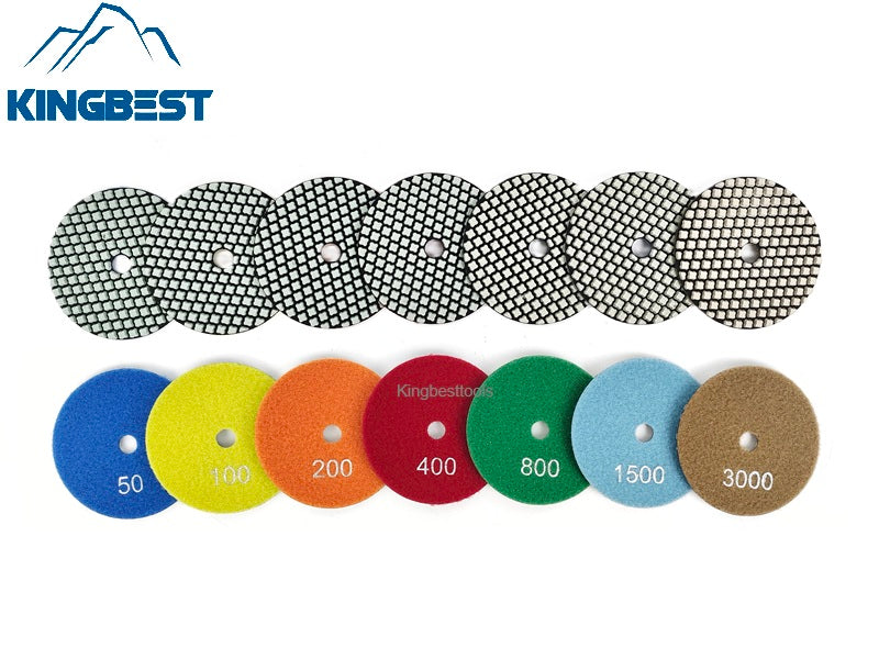 Quick Speed Polishing Pads Dry Pads Granite Marble Pads Sanding Discs Grit 50/100/200/400/800/1500/3000#