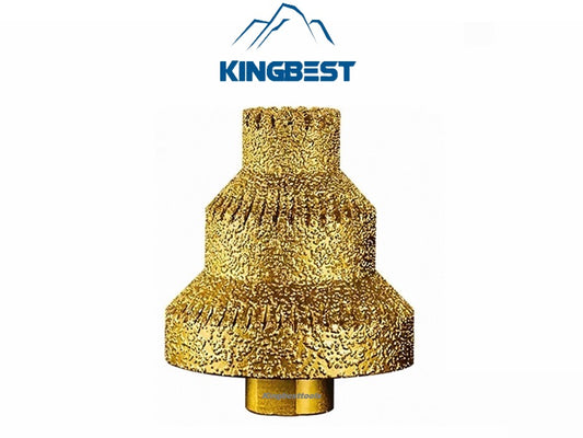 Serrated Brazed Pagoda Drill Bits M10 Diamond Chamfer Router Tower Drill Tile Stone Rock Diamond Tools