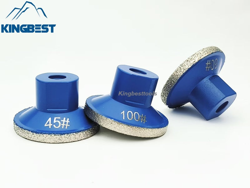 Thickened Diamond Angle Grinder Diamond Brazed Polishing Bits Flat Grinding Head  Brazed Trimming Thread  2inch  M10