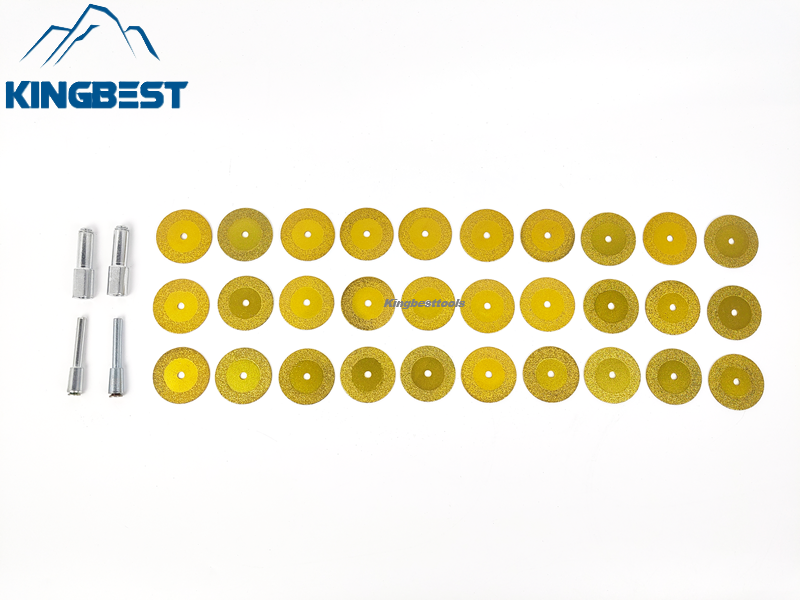 Golden Mini Cutting Blade Diameter 40mm (30pcs + 4rods = 1 pack) - Free Shipping