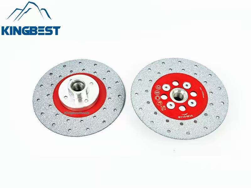 Diamond Saw Blade Cutting & Grinding Discs With Flange for Porcelain M14 & 5/8-11