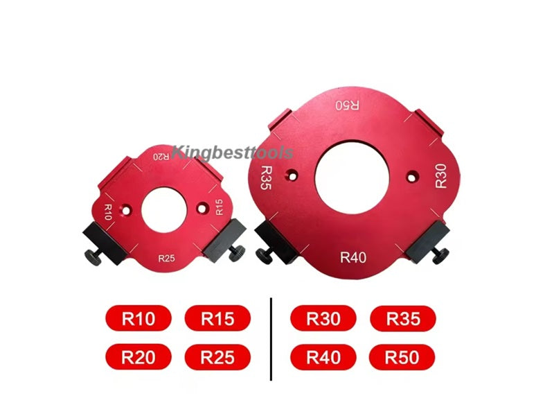 4 in 1 Woodworking Fillet Positioning Template  Contour Ruler Fillet Mold  R10-R50-Free Shipping