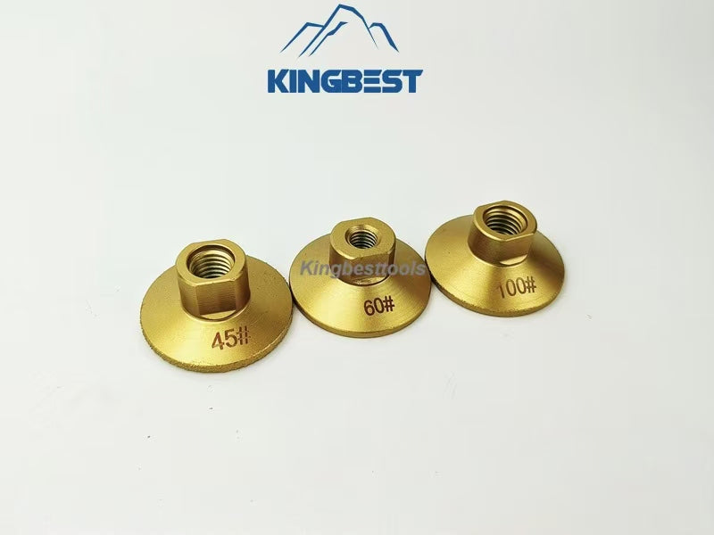 2inch Angle Grinder Diamond Brazed Polishing Bits/Flat Grinding Head /Brazed Trimming Thread M10 M14