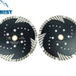 Diamond Blade with Slanted Protective Teeth for Cutting Hard Stone Straight Cutting Blades Slotting and Grinding Discs for Granite Stone