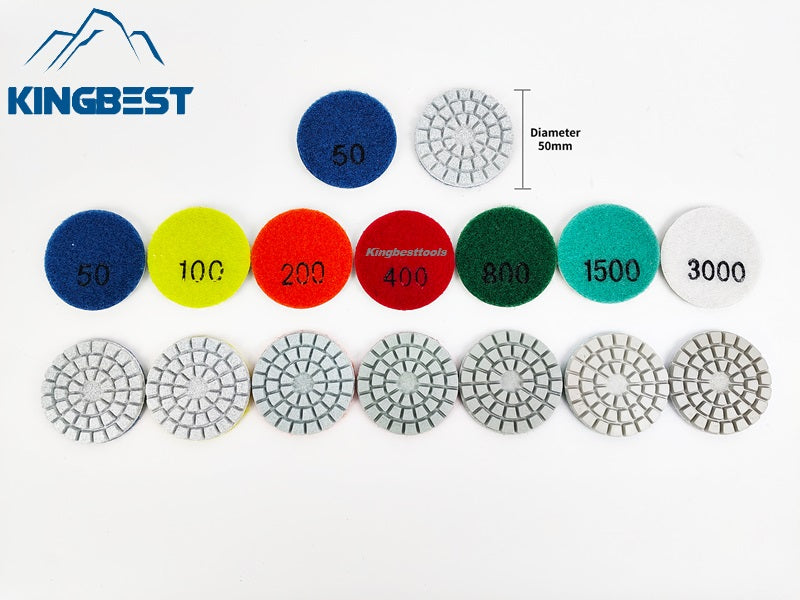 2 inch Wet Polishing Pads Sandpapers ~~Backer for free