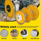 Yellow Diamond Cutting Blades with Flange for Marble Ceramic Turbo Saw Blade for Porcelain Sintered Stone Dekton Tile Cutting Disc