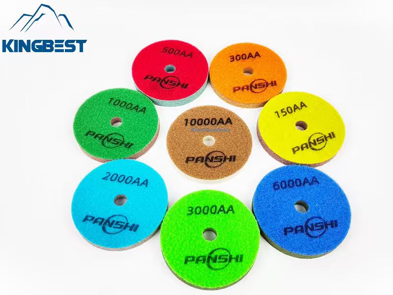 Sponge Fiber Wet Polishing Pads For 80mm/100mm/125mm/150mm/180mm/200mm