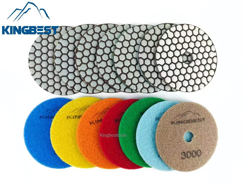 Dry Polishing Pads Stone Surface Finishing Stone Polishing Tools Sandpapers For Polishing 4inch 100mm