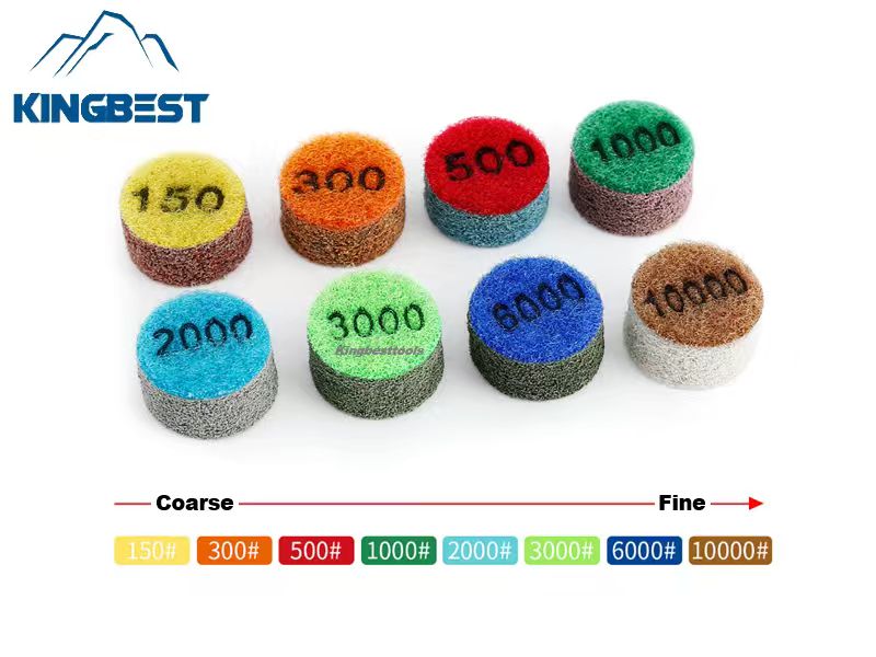 1 inch Wet Polishing Pads Sponge Pads Sandpapers For Jade Agate ~~Backer for free