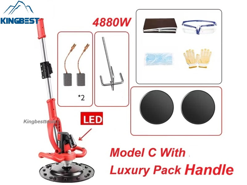 Electric Powerful Trowel Wall Floor Smoothing Machine Handle Cement Finishing Machine-Free Shipping