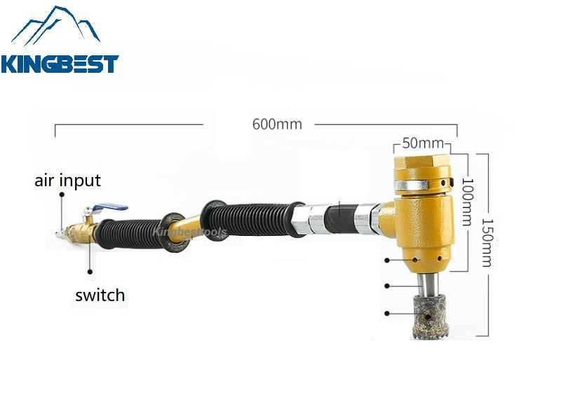 Pneumatic Chisel Machine for Bushhamered/Chiseled/Pineapple/Rough Surface Free Shipping to US Mainland Only A01