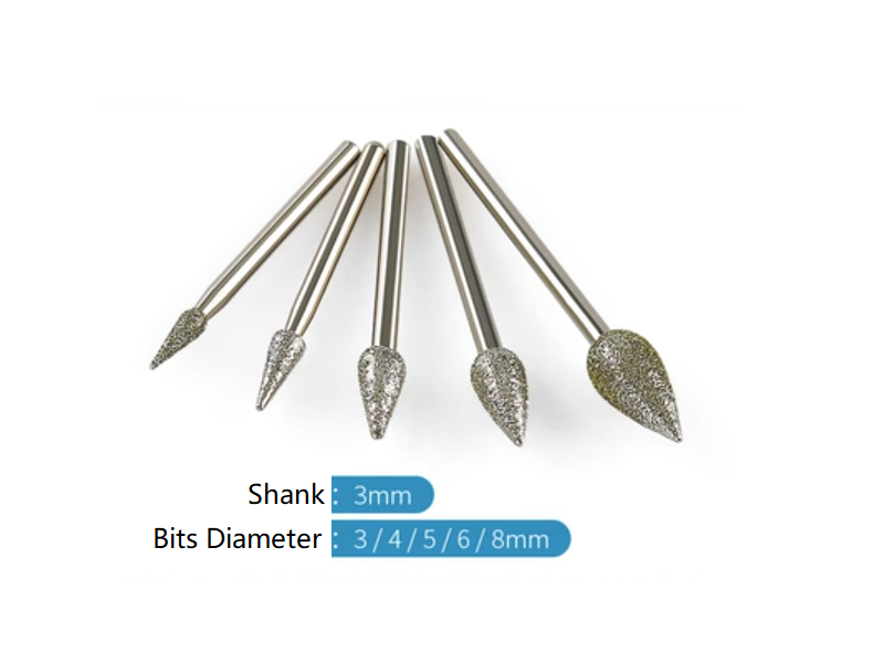 Diamond Grinder Bits in Pen Point Shape Free Shipping β Kingbest Tools ...