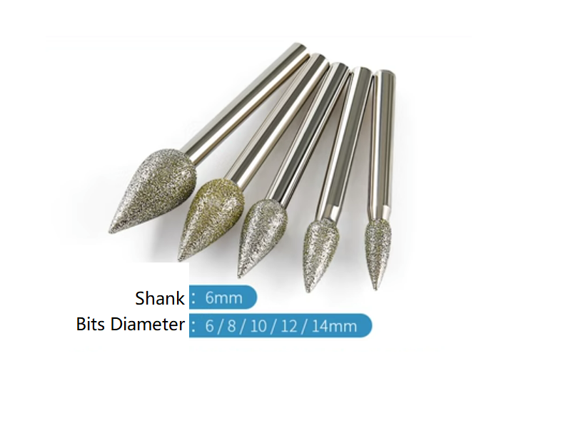 Diamond Grinder Bits in Pen Point Shape Free Shipping