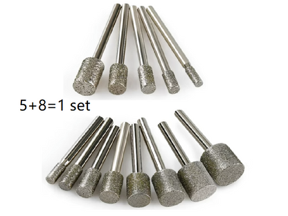 Cylindrical Grinding Bits with Shanks 3mm and 6mm Free Shipping
