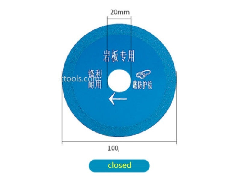 Blue Diamond Saw Blade With Open Teeth For Porcelain