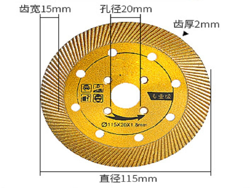 Cutting Blade for Granite 115mm (3pcs a pack) - Free Shipping