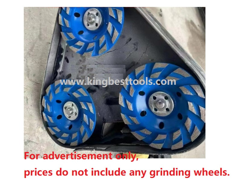 Handheld Grinder with 3 Heads for Concrete Floor Free Shipping ...