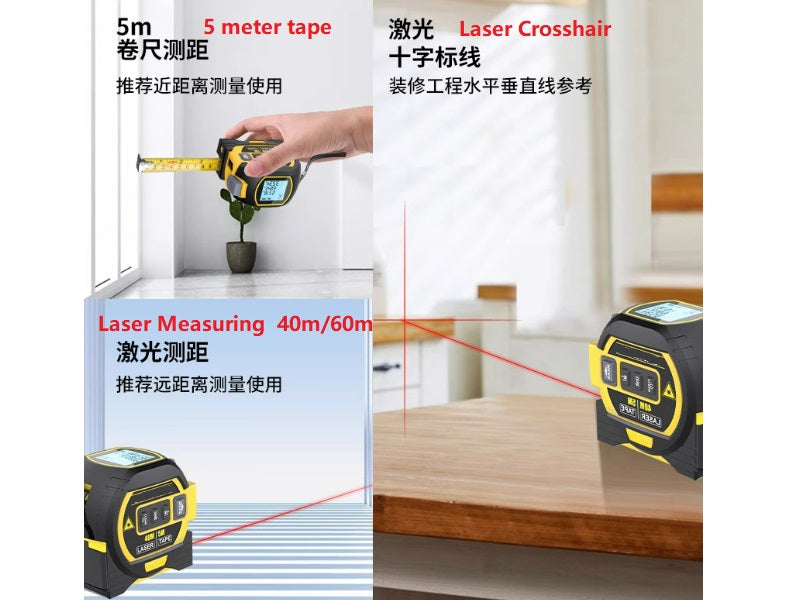 Multi-Functional Laser Tape Meter