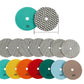 Dry Polishing Pads 100mm (3 sets a pack) - Free Shipping