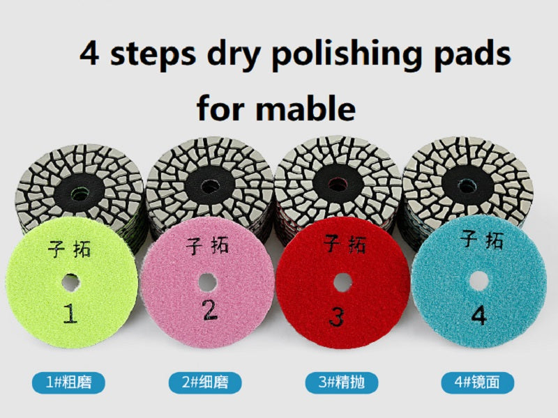 4 Steps Dry Polishing Pads 4inch 100mm